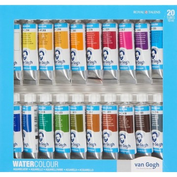 Van Gogh Akvarel, sæt m 20 tuber